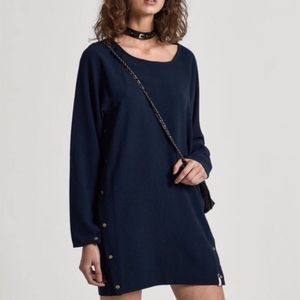 ONE TEASPOON Rosaline Snap Studded Button Pullover Dress